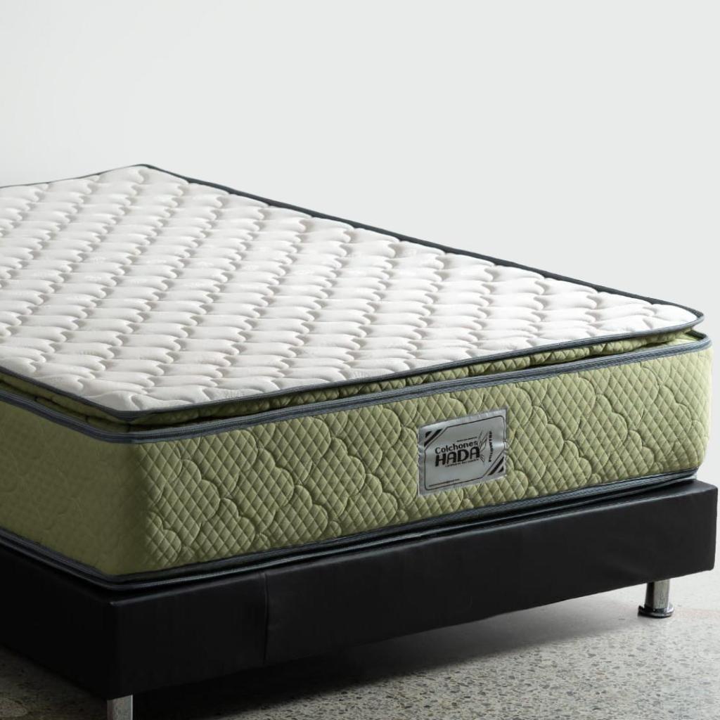 COMBO COLCHON CASSATTA PILLOWTOP Y SOMIER DOS CUERPO  DOBLE 140X190 - OBSEQUIO ALMOHADA(S) Y PROTECTOR_1