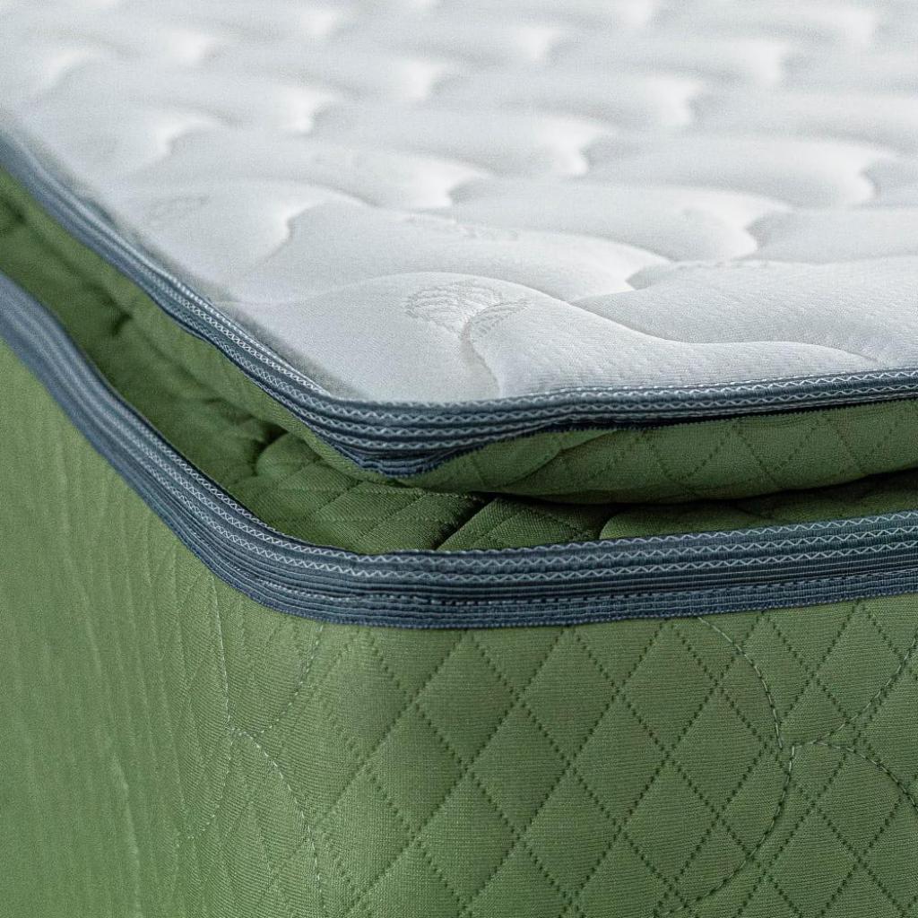 COMBO COLCHON RESORTADO PILLOWTOP Y SOMIER DOS CUERPO  DOBLE 140X190 - OBSEQUIO ALMOHADA(S) Y PROTECTOR_2